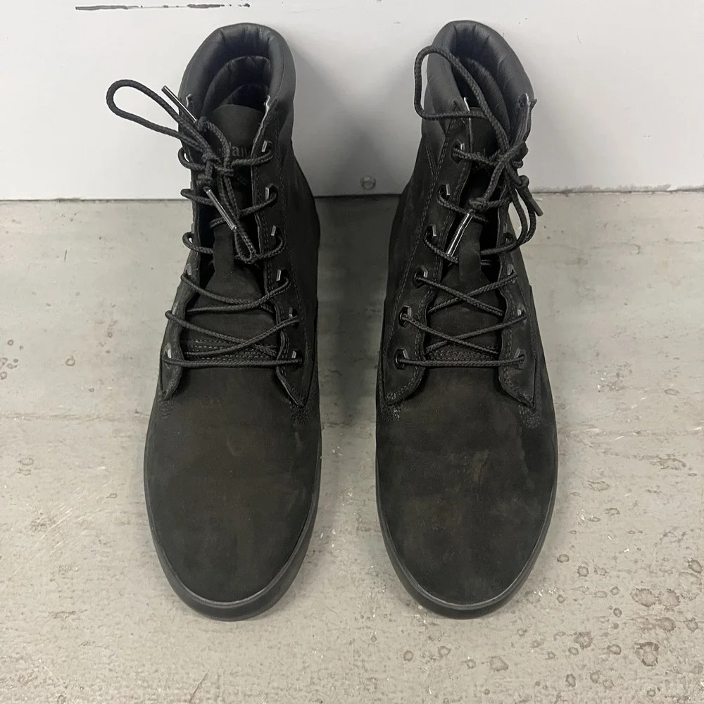 Timberland Dausette Sneaker Boots Womens Size 10 Black Leather Casual Shoes - Picture 8 of 9